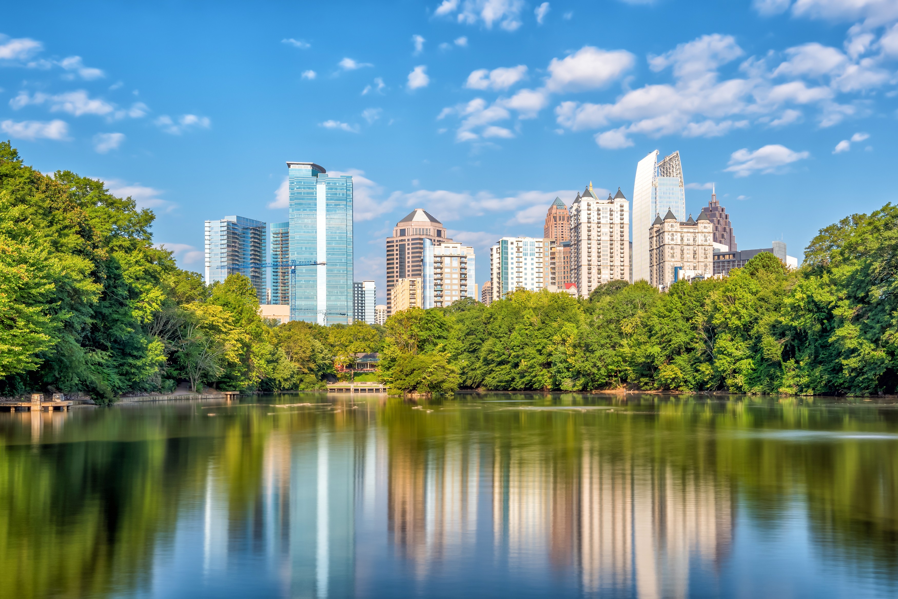 Atlanta skyline from Piedmont Park
